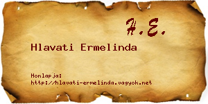 Hlavati Ermelinda névjegykártya